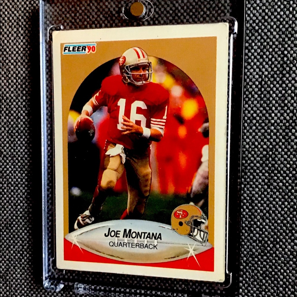 Joe Montana 1990 Fleer Original Print